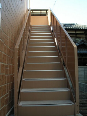 【直線階段】アパート階段